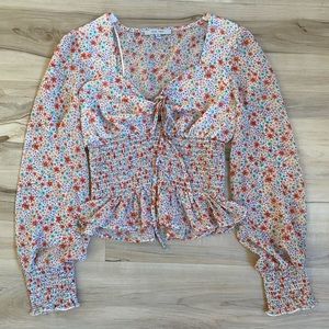 Colorful Flowers Blouse